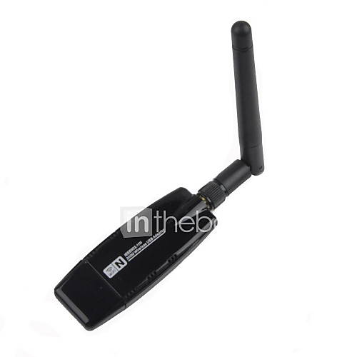 AYA 090 Wi Fi IEEE802.11b/g/n 300Mbps USB Wireless N USB Adapter   Black