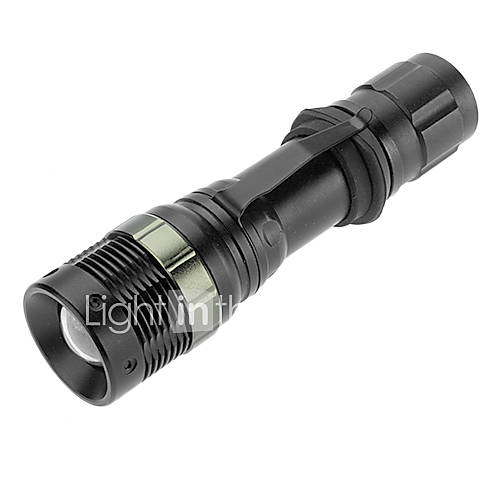 Samllsun Waterproof Recharge 4 Mode Cree Q5 Led Flashlight ZY A15(240LM,1x18650,Black)