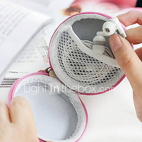 Round Hard Case Storage Bag For Cell Phone  Earphones