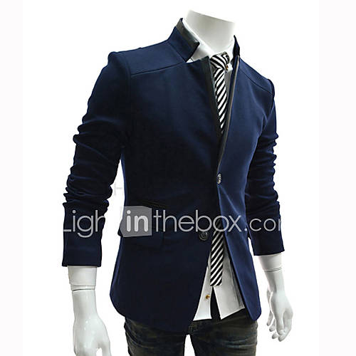 MenS Autumn Stitching Collar Suit