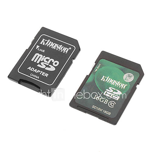 16G Kingston Class 10 Ultra SDHC Card with microSD Adapter