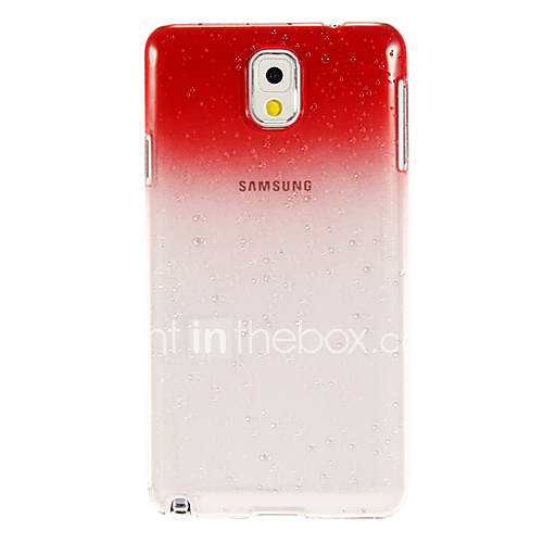 Raindrop Transparent Pattern Protective Plastic Hard Back Case for Samsung Galaxy Note3 N9006