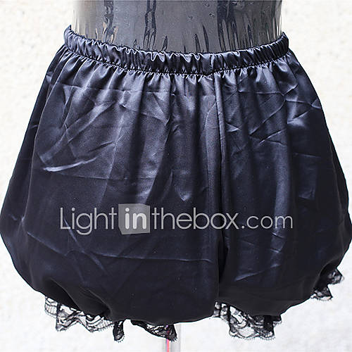 Black Satin Classic Lolita Bloomers