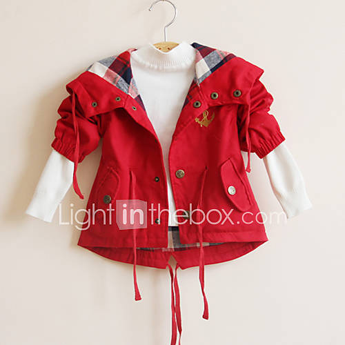 Girls Pretty Hooded Coat