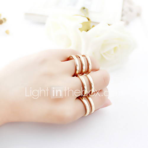 Unique Alloy Womens Ring Set of 3