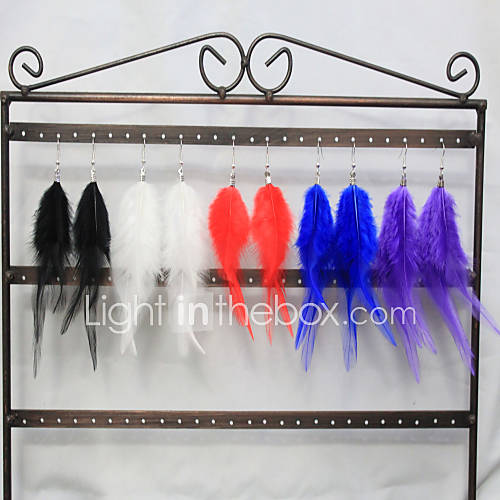 Fabulous Feather Ladies Special Occasion Earrings(More Colors)