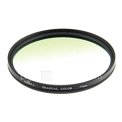 77mm Gradual Green Filter Lens Film (Green)