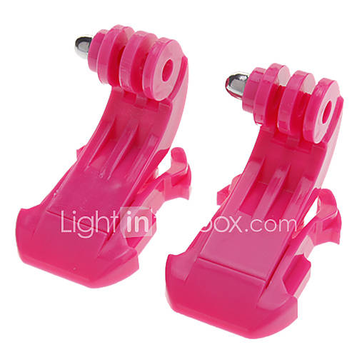 J Hook Buckle for GoPro Hero 2 / 3 / 3   Pink (2 PCS)