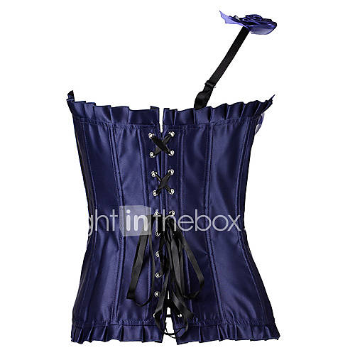 Darling Clothes Womens Blue One Shoulder Sexy Corset