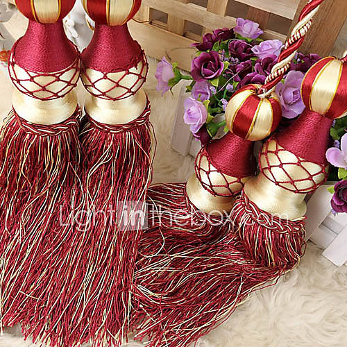 Red Polyester Tassel (One Pair)