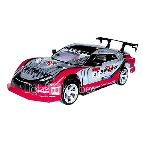 1/14 Scale 4WD RC Drift Car with Light and PVC Cover (Assorted Color)