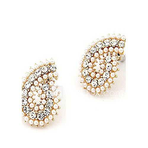 Alloy With RhinestoneImitation Pearl Womens Earrings