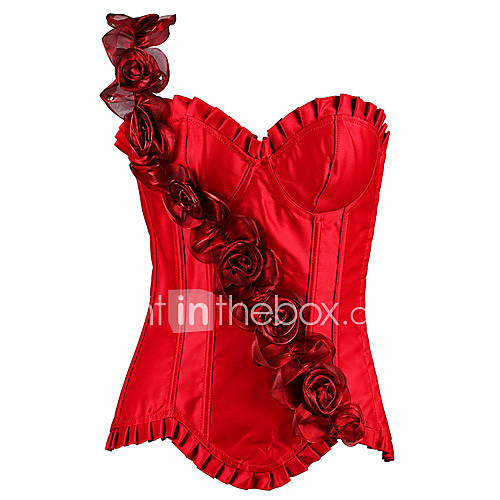 Darling Clothes Womens Red One Shoulder Sexy Corset