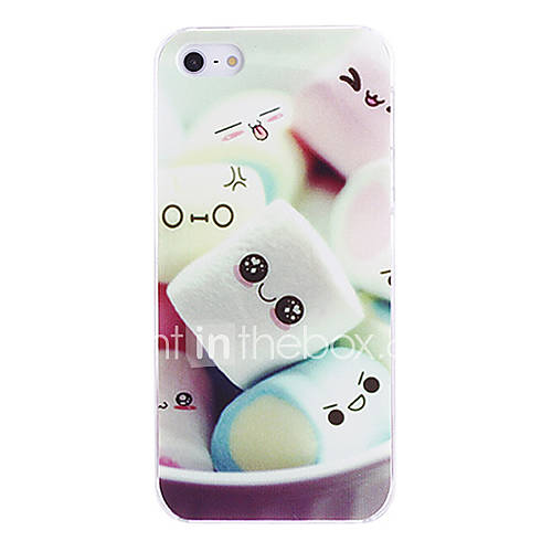 Cute Marshmallow Pattern PC Hard Case for iPhone 5/5S