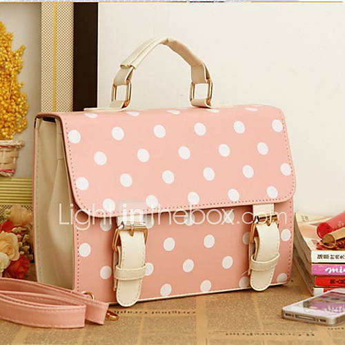 Fashion Candy Color Polka Dots Shoulder Bag