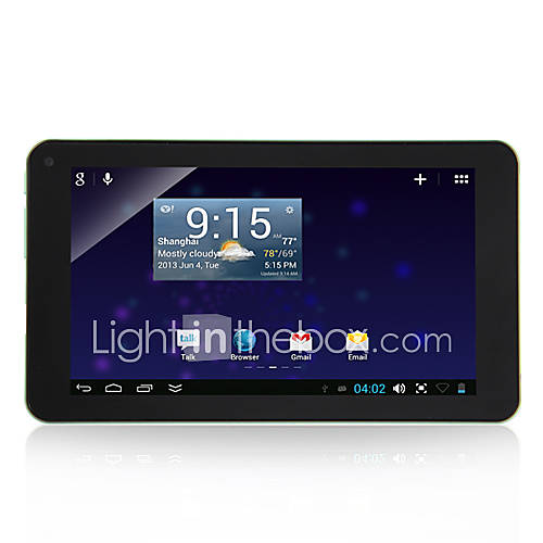 8880 Dual Core Andriod 4.2 Tablet with 7 Inch Touchscreen(Wifi,3G,Dual Camera,1.5GHz)Green