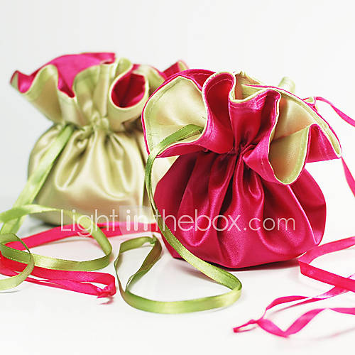 Reversible Satin Favor Bag   Set of 12