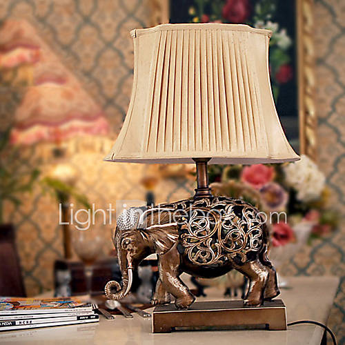 Modern Elephant Style Resin Table Lamp