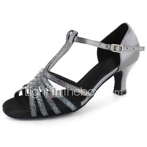 Customized Womens Satin Dance Shoes For Latin/Ballroom Sandals