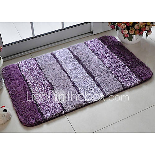 Bath Rug Purple Stripe 20 x 31