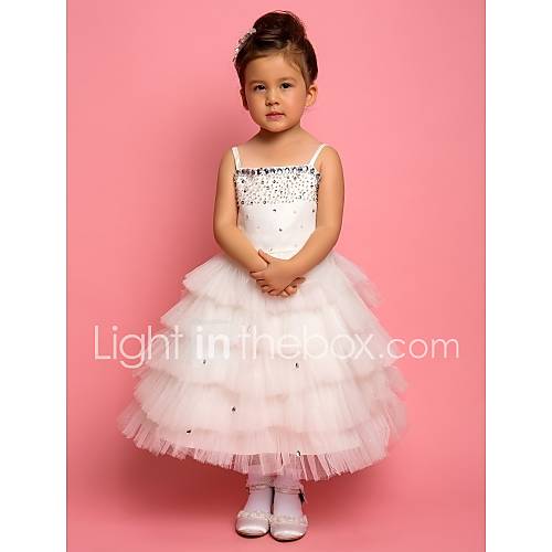 Chiffon Flower Girl Dress With Ruffles