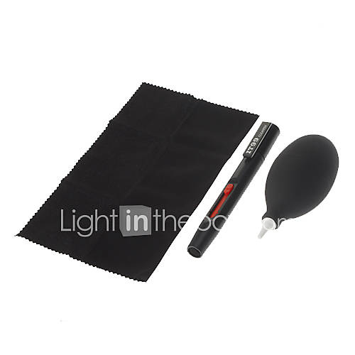 Universal 3 in 1 Lens Cleaning Kits for Camera (Black)