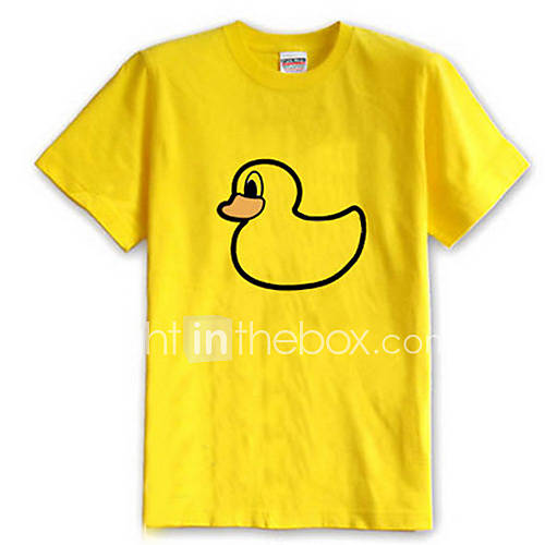 Mens Funny 3D T Shirt with Lovely Yellow Duck (100% Cotton)