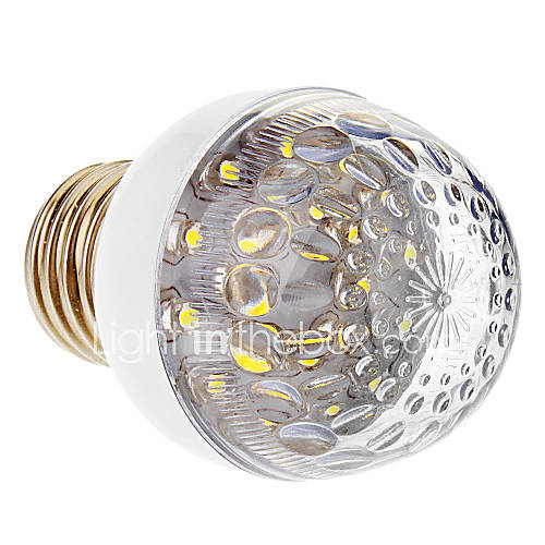 E27 1W 20 LED 100LM 7000K Cool White Light LED Globe Bulb (200 240V)