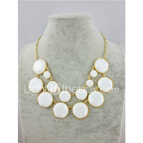 Womens Circles 2 Layers Necklace