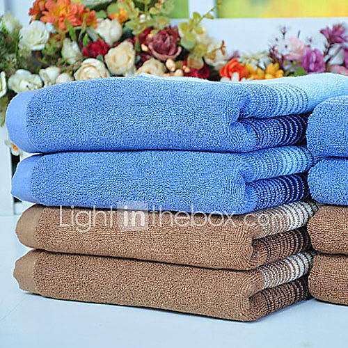 Hand Towel,Terry 100% Cotton Strips Print 34CM x 76CM