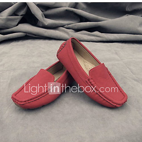 Childrens Vintage Solid Color Boat Shoes