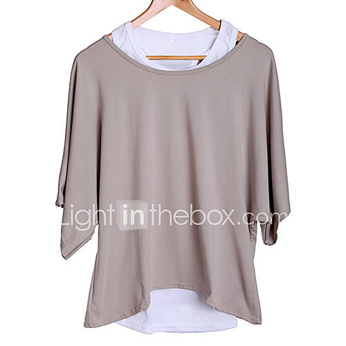 Womens New Lady Loose Tops Batwing T Shirt Casual Blouse Tank Vest