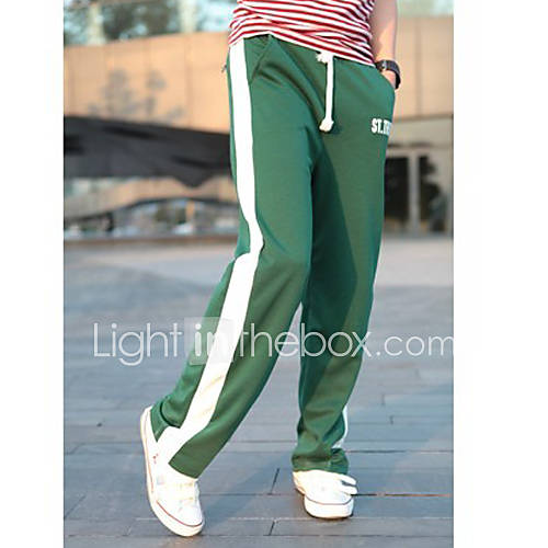 MenS Sdie Zipper Straight Pants