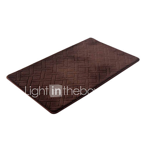 Bath Mat Modern Solid Color Rhombus Pattern W16 x L24  5 Colours Available