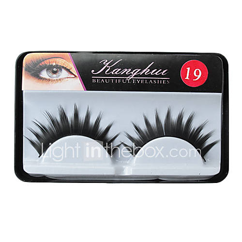 10 Pairs European Fiber EyeLash Black False Eyelashes