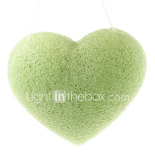 Heart Pattern Face Washing Natural Sponge