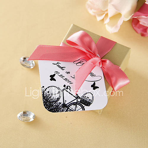 Personalized Favor Tags   Bicycle and Butterfly (set of 36)