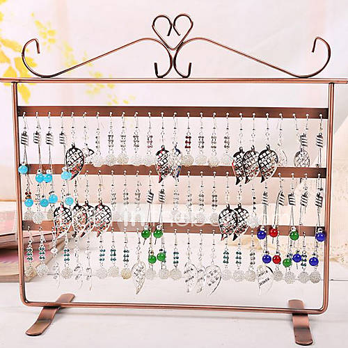 Modern Classic Rectangular Jewelry Rack with Hooks