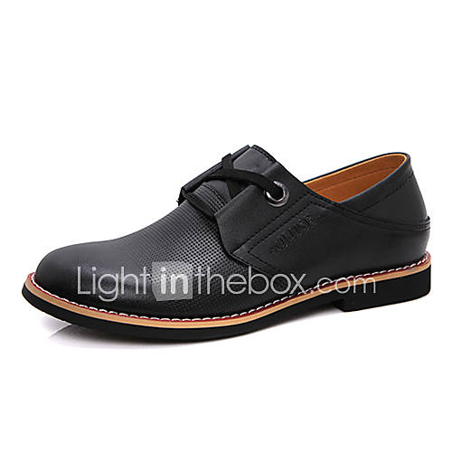 Leather Mens Wedge Heel Wedges Loafers with Lace up