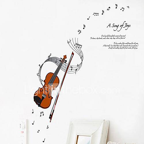 Violin Pattern DIY Adhesive Removable Wall Decal