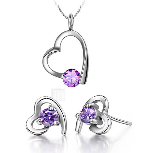 Charming Alloy Platinum Plated With Multicolor Rhinestone Jewelry Set(Including Necklace,Earrings)