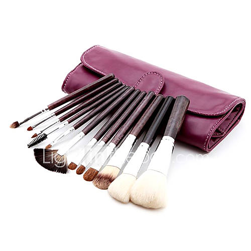 12pcs Sable Hair Professional Makeup Brushes Set