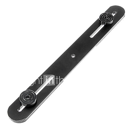 Universal Aluminum Alloy Straight Flash Bracket for Camera (Black)