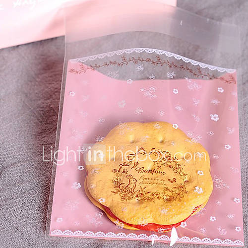 Floral Cookie Favor Bag   Set of 100