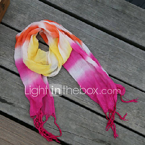 Childrens Colorful Tassel Scarf