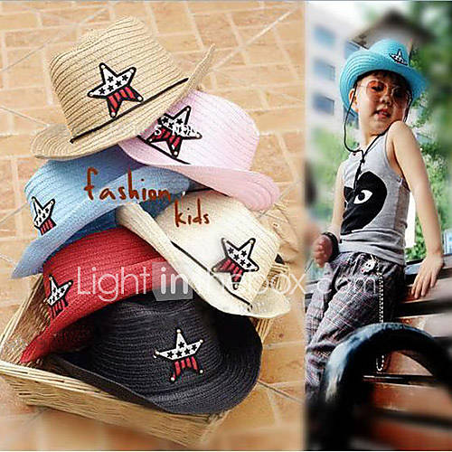 Kids Cowboy Straw Cap