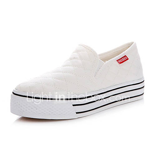 Womens Flat Bottom Low Sneakers for Casual Sports(White)