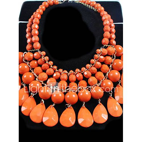 Womens Multi layer Drops Necklace