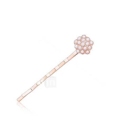 Nice Alloy Wedding/Special Occation Barrette With Rhinestones And Imitation Pearls