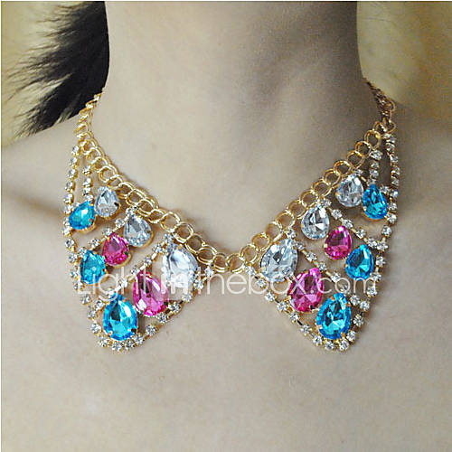 Womens Fake Collar Shape Necklace